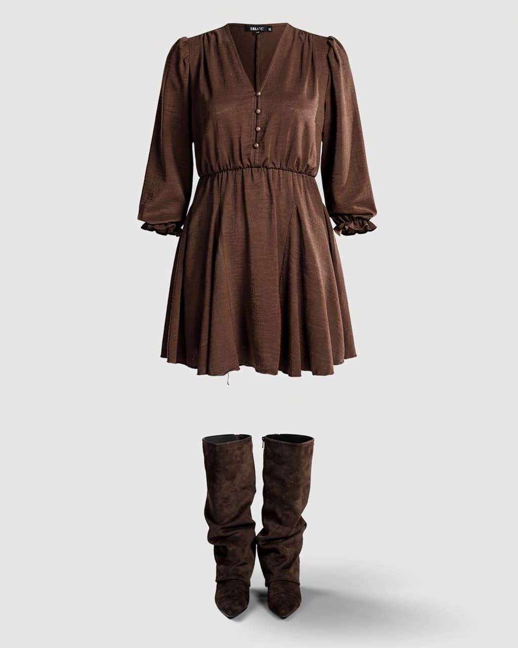 Sukienka BETI PLUS SIZE gładka czarna