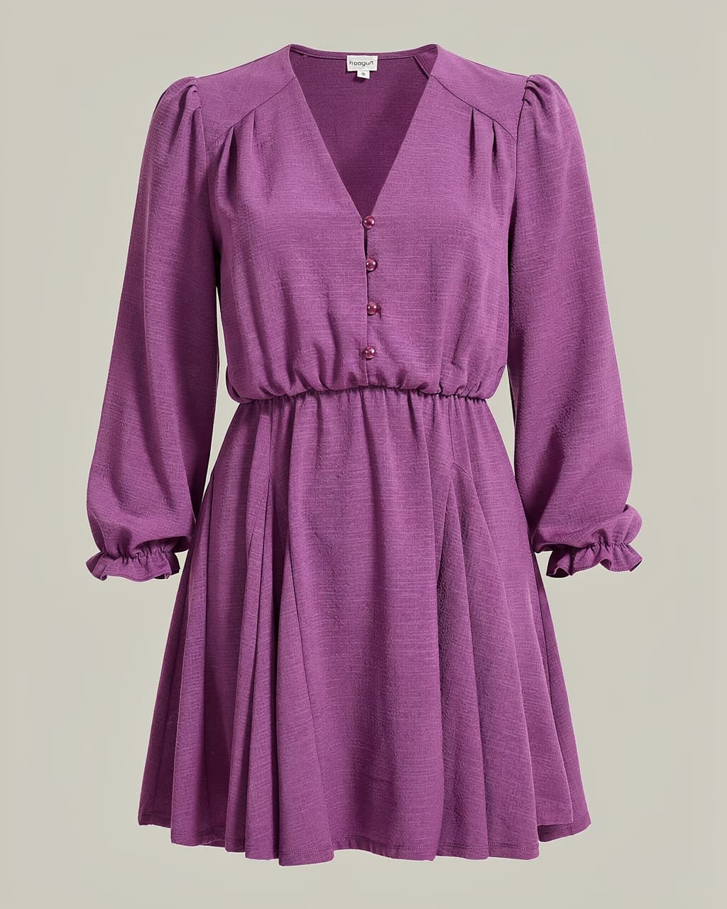 Sukienka BETI PLUS SIZE gładka jagoda