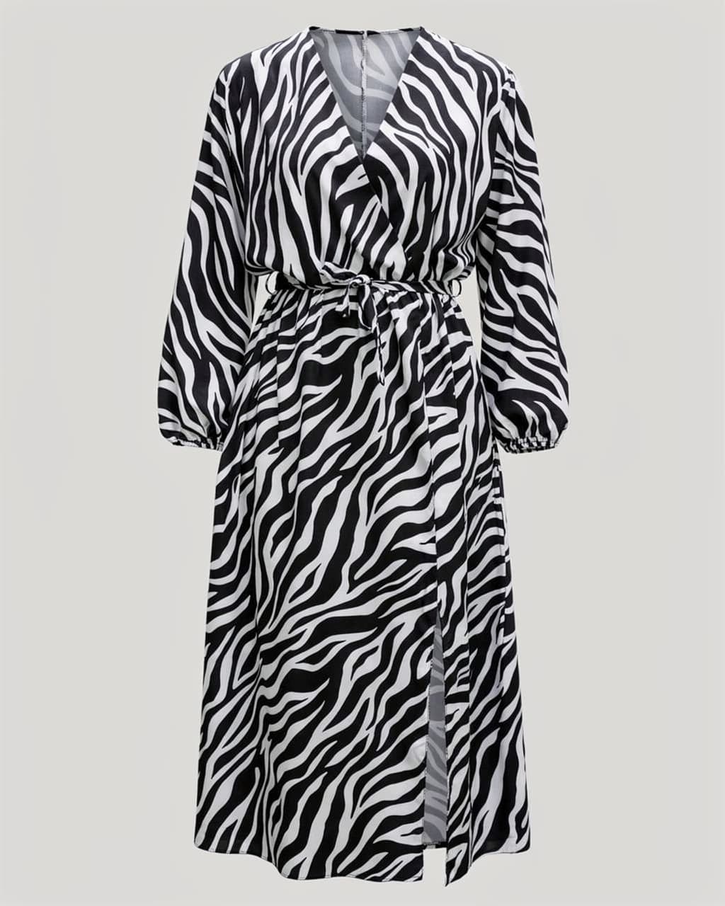 Sukienka NOODA zebra biała