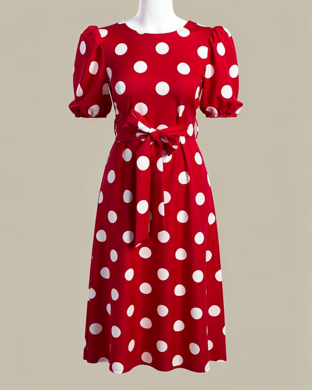 Sukienka MELODY DOTS czerwona