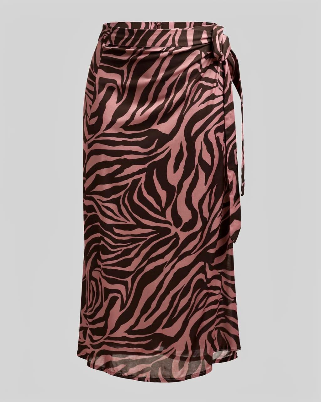 Spódnica wiskozowa MARINO zebra wrzos