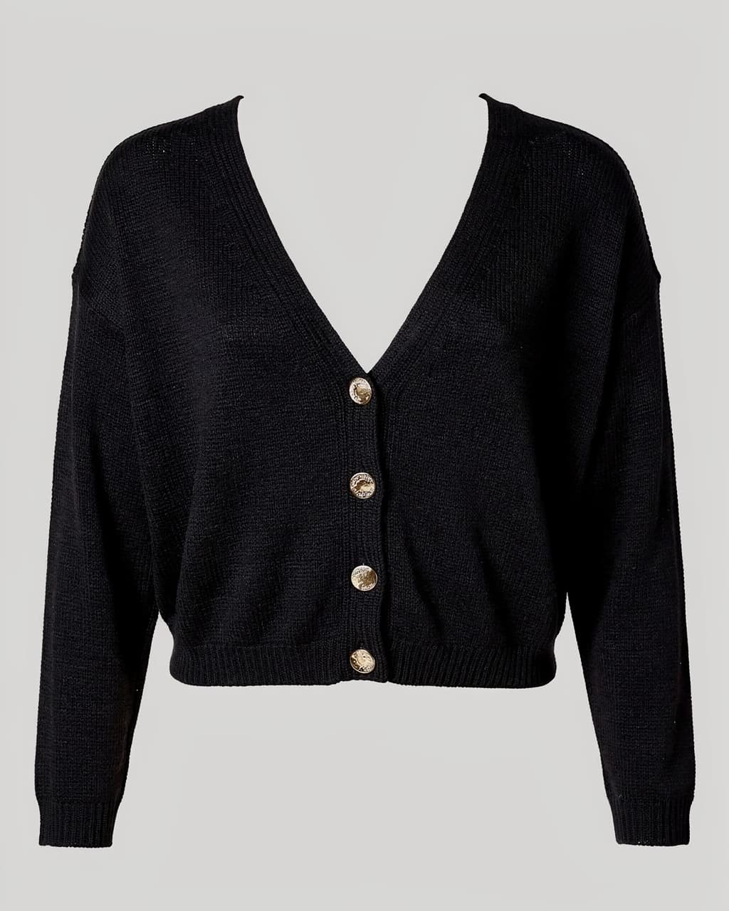 Sweter BUTTONS czarny