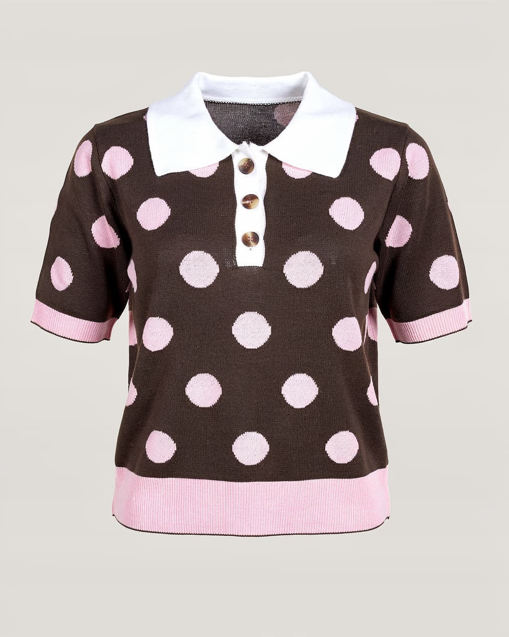 Bluzka DOTTY pudrowy róż