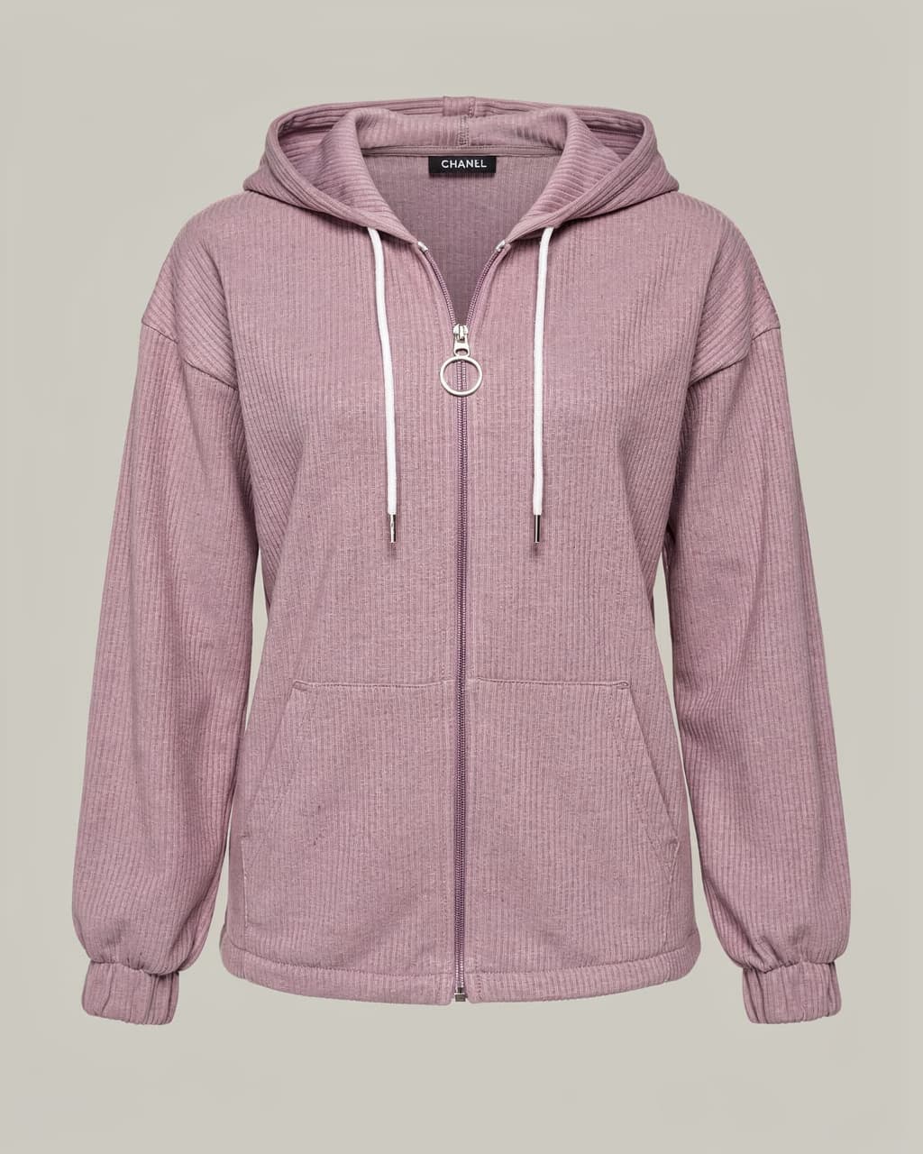 Bluza sztruksowa SHADY ZIP wrzos