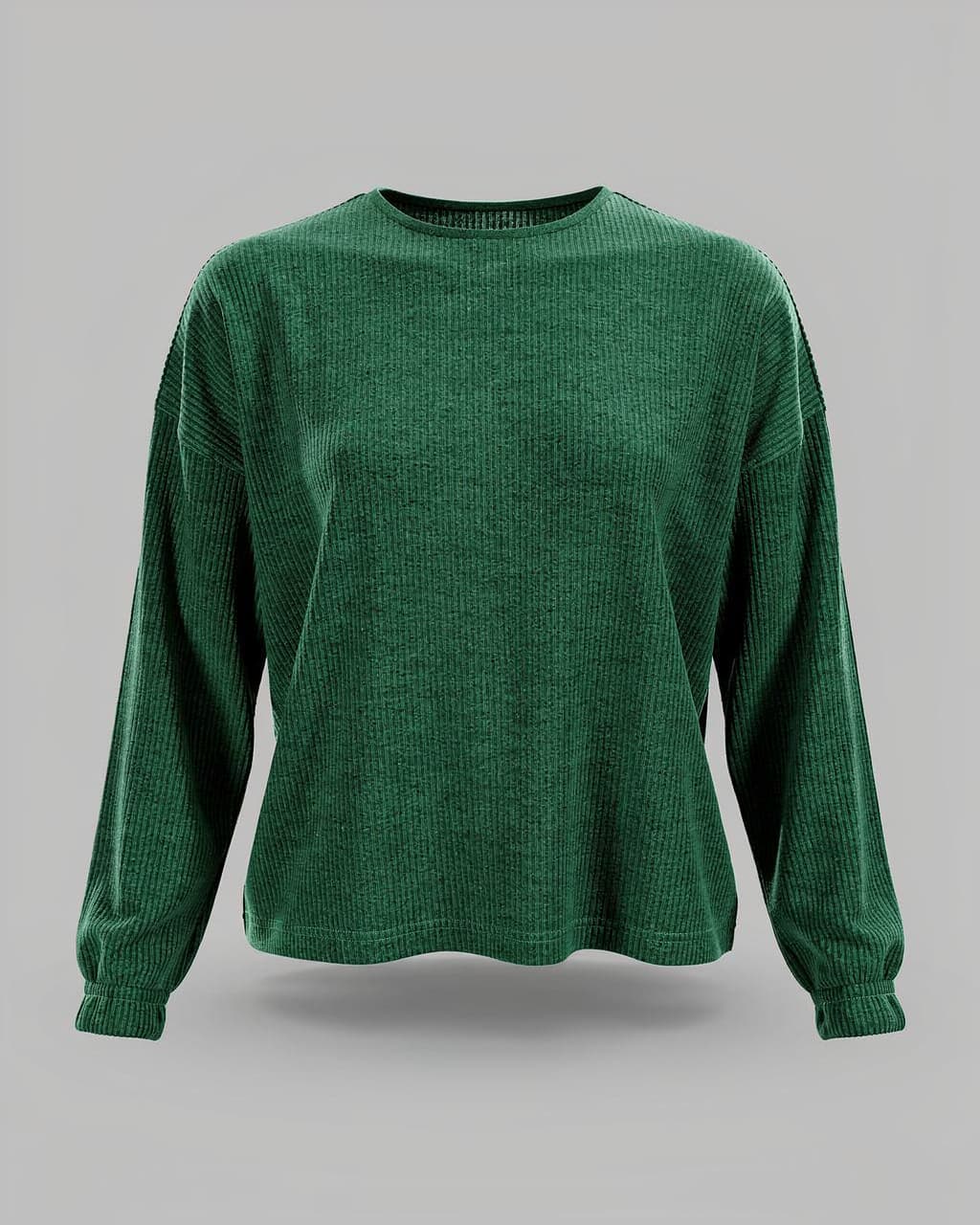 Bluza sztruksowa SHADY butelkowa zieleń