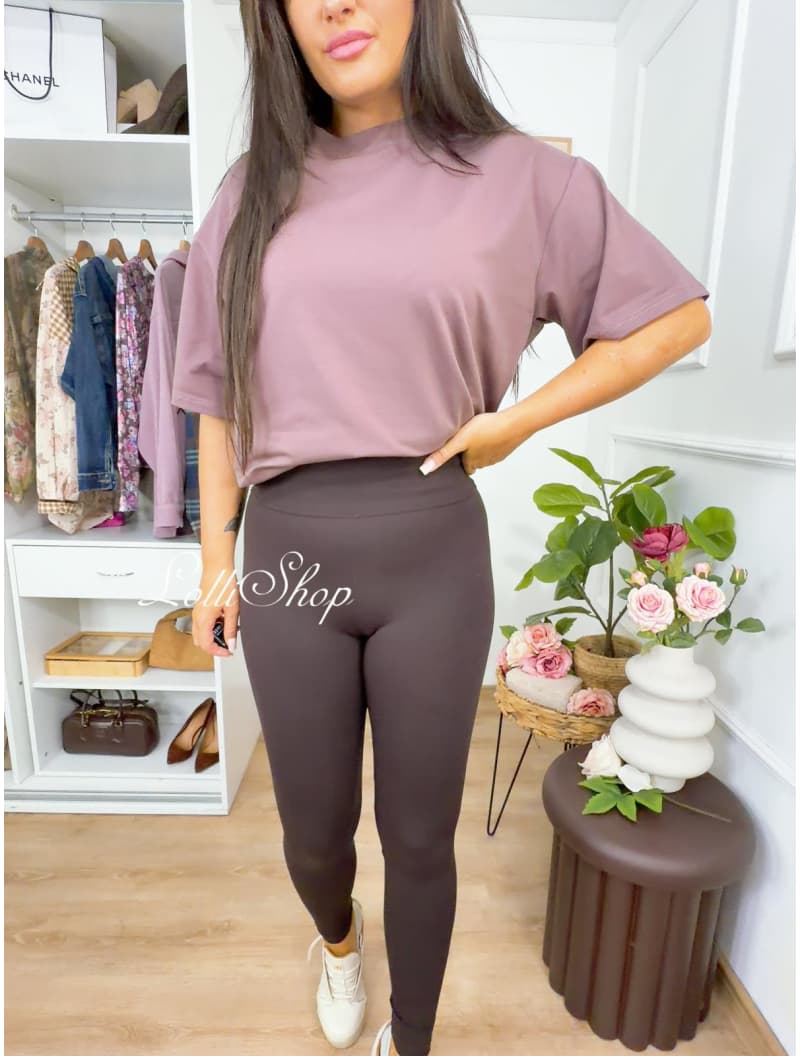 Legginsy MADLEN czekolada