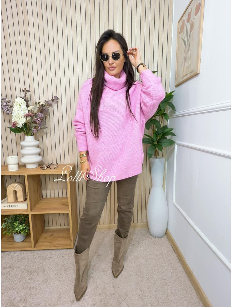Sweter GOLFY Cukierkowy róż