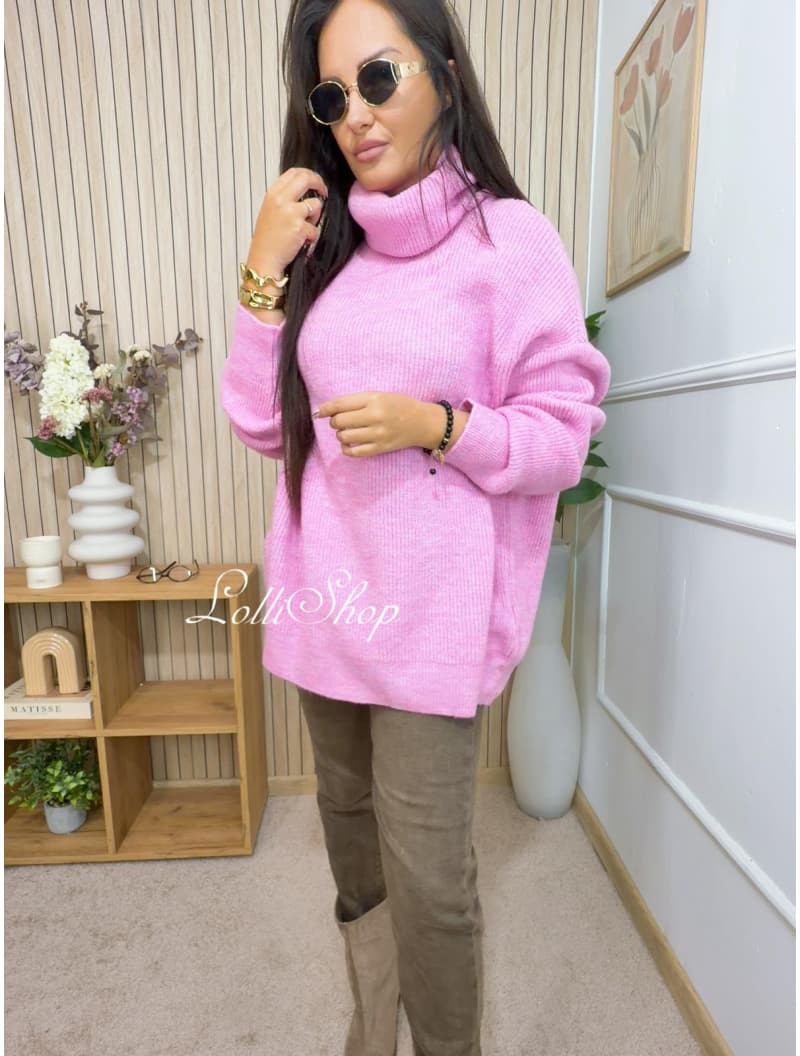 Sweter GOLFY Cukierkowy róż, rozmiar uniwersalny, zdjęcie 3