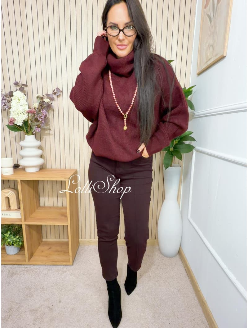 Sweter GOLFY Bordo, rozmiar uniwersalny, zdjęcie 6