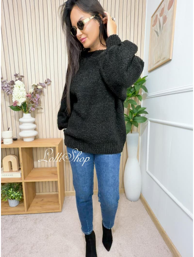 Sweter WONDER Czarny, rozmiar uniwersalny, zdjęcie 4