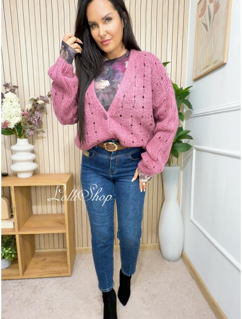 Sweter MILEY Wrzos, rozmiar uniwersalny, zdjęcie 4