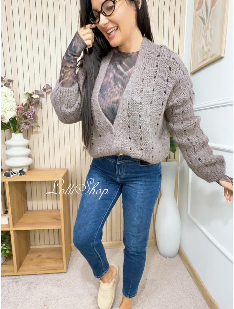 Sweter MILEY Mokka, rozmiar uniwersalny, zdjęcie 2
