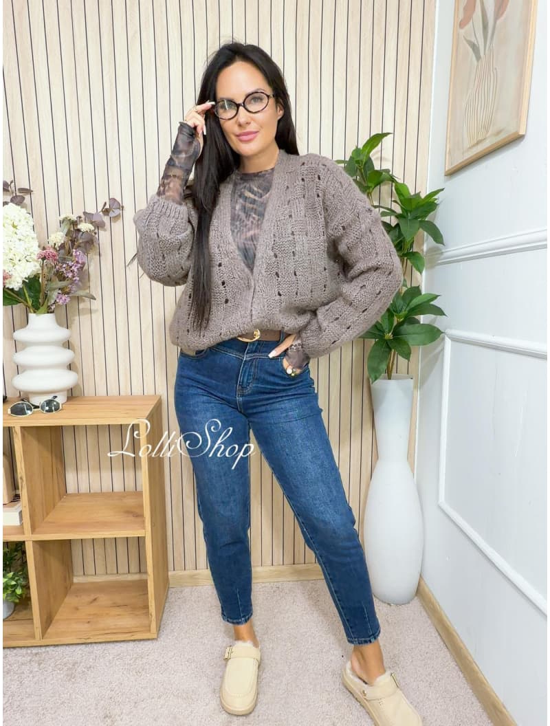 Sweter MILEY Mokka, rozmiar uniwersalny, zdjęcie 4