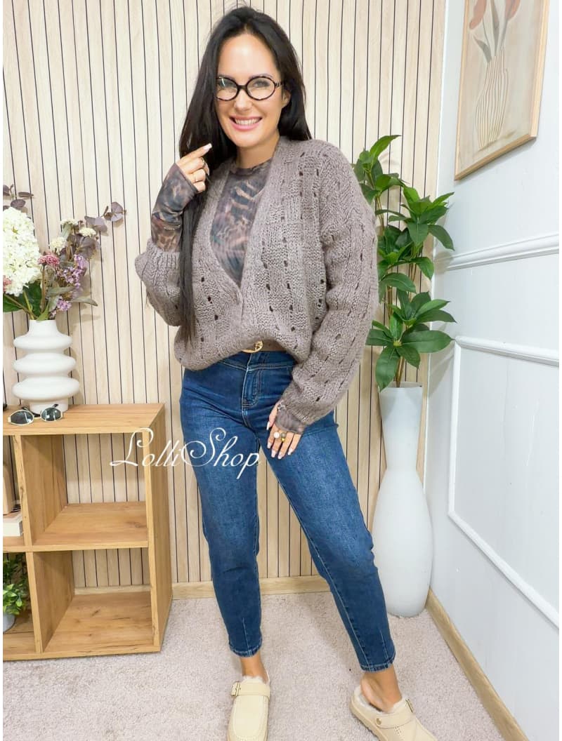 Sweter MILEY Mokka, rozmiar uniwersalny, zdjęcie 6