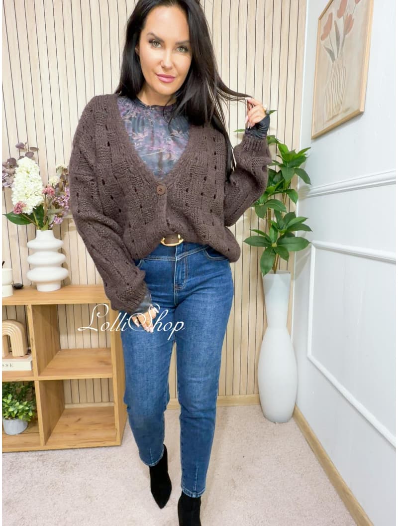 Sweter MILEY Czekolada, rozmiar uniwersalny, zdjęcie 5