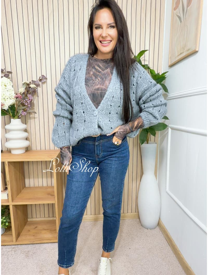 Sweter MILEY Szary, rozmiar uniwersalny, zdjęcie 2