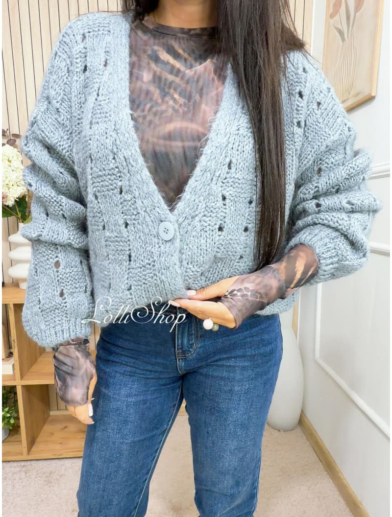 Sweter MILEY Szary, rozmiar uniwersalny, zdjęcie 4