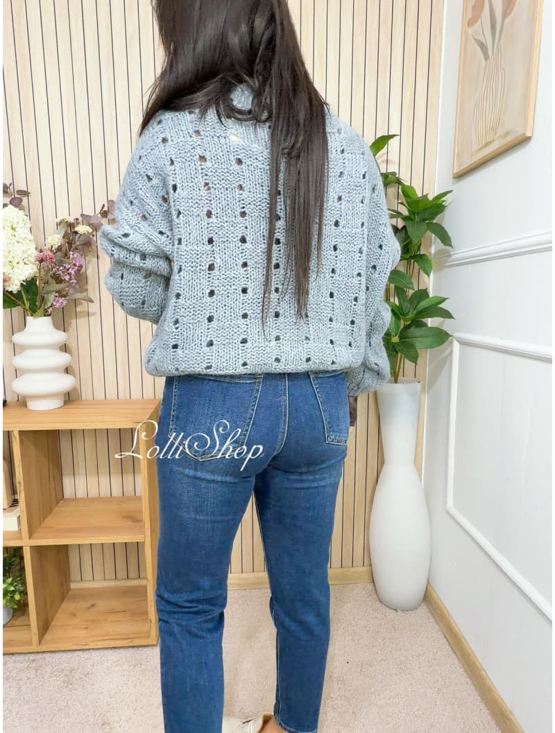Sweter MILEY Szary, rozmiar uniwersalny, zdjęcie 5