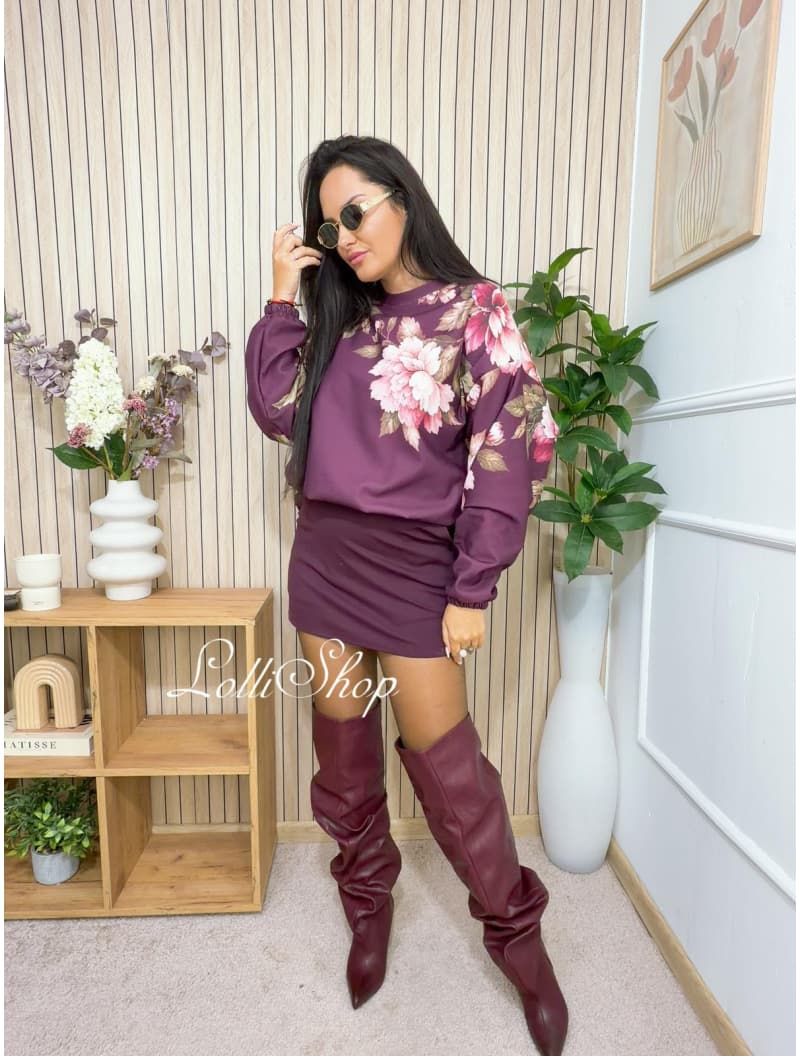 Bluza LOE śliwka, rozmiar uniwersalny, zdjęcie 3