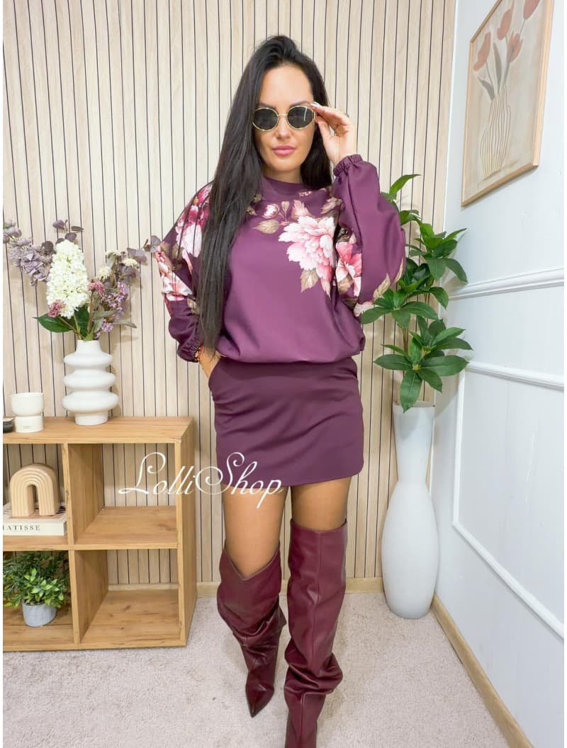 Bluza LOE śliwka, rozmiar uniwersalny, zdjęcie 4