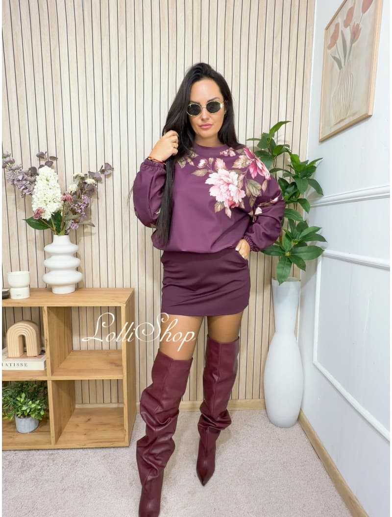 Bluza LOE śliwka, rozmiar uniwersalny, zdjęcie 6