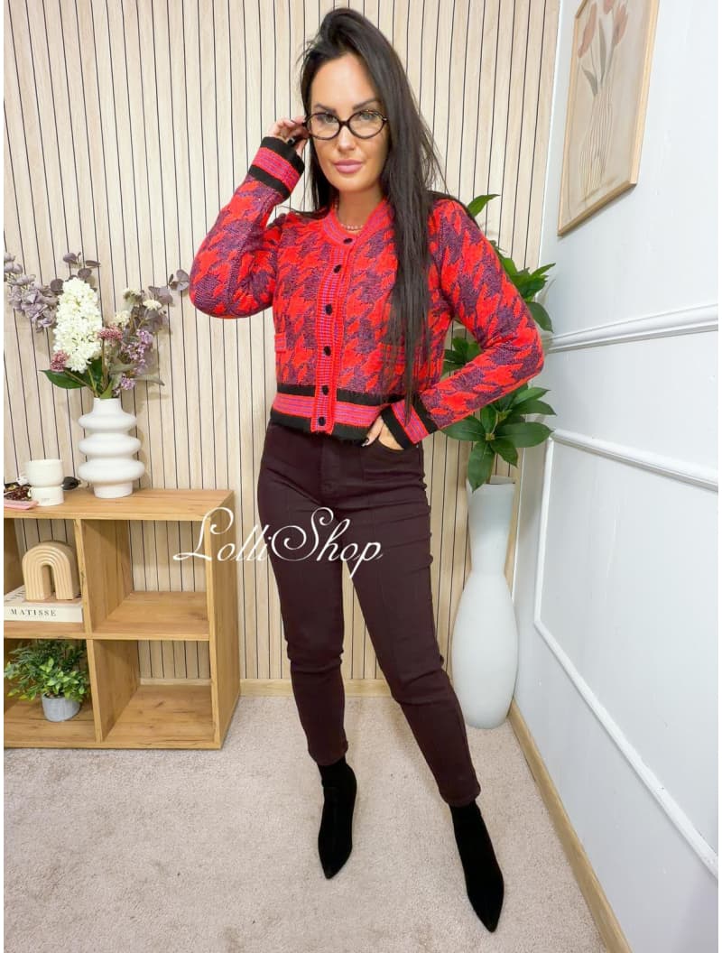 Sweter ANGIE Malinowy, rozmiar uniwersalny, zdjęcie 3