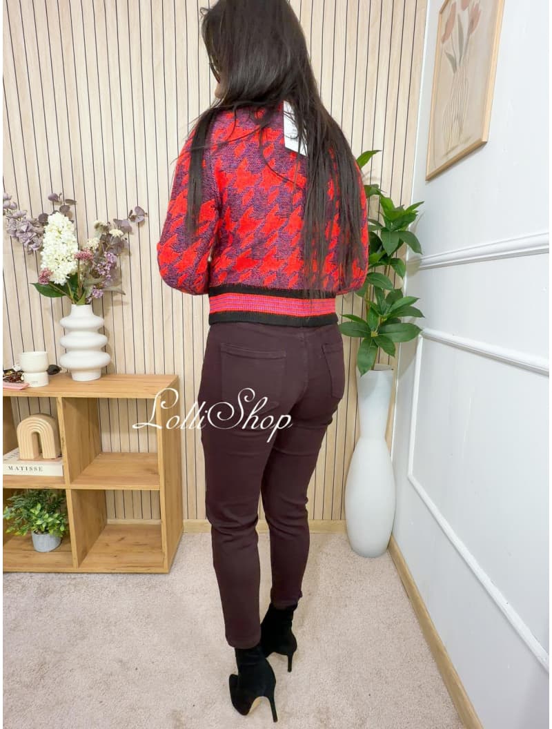 Sweter ANGIE Malinowy, rozmiar uniwersalny, zdjęcie 5