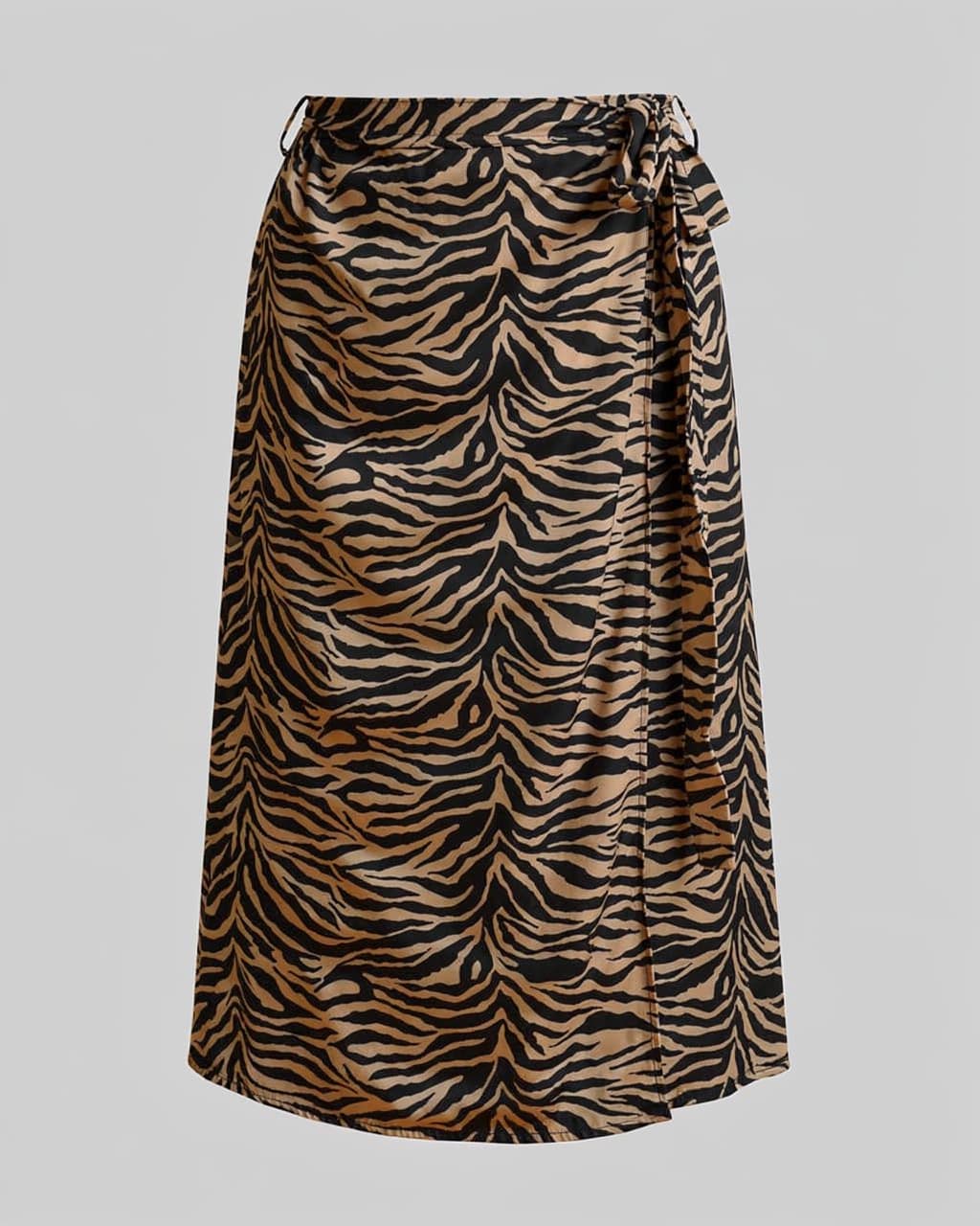 Spódnica wiskozowa MARINO zebra camel