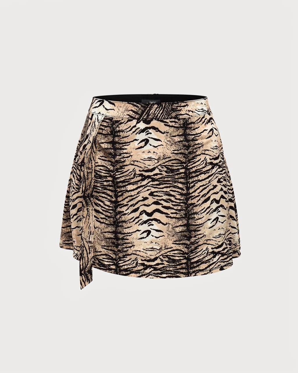 Spódniczka szlafroczek KATE zebra beż